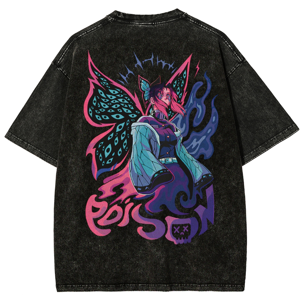 Demon Slayer Unisex Fit Washed T-Shirt