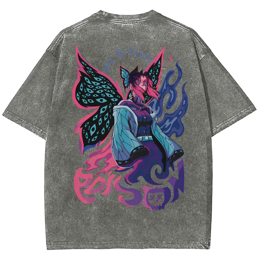 Demon Slayer Unisex Fit Washed T-Shirt