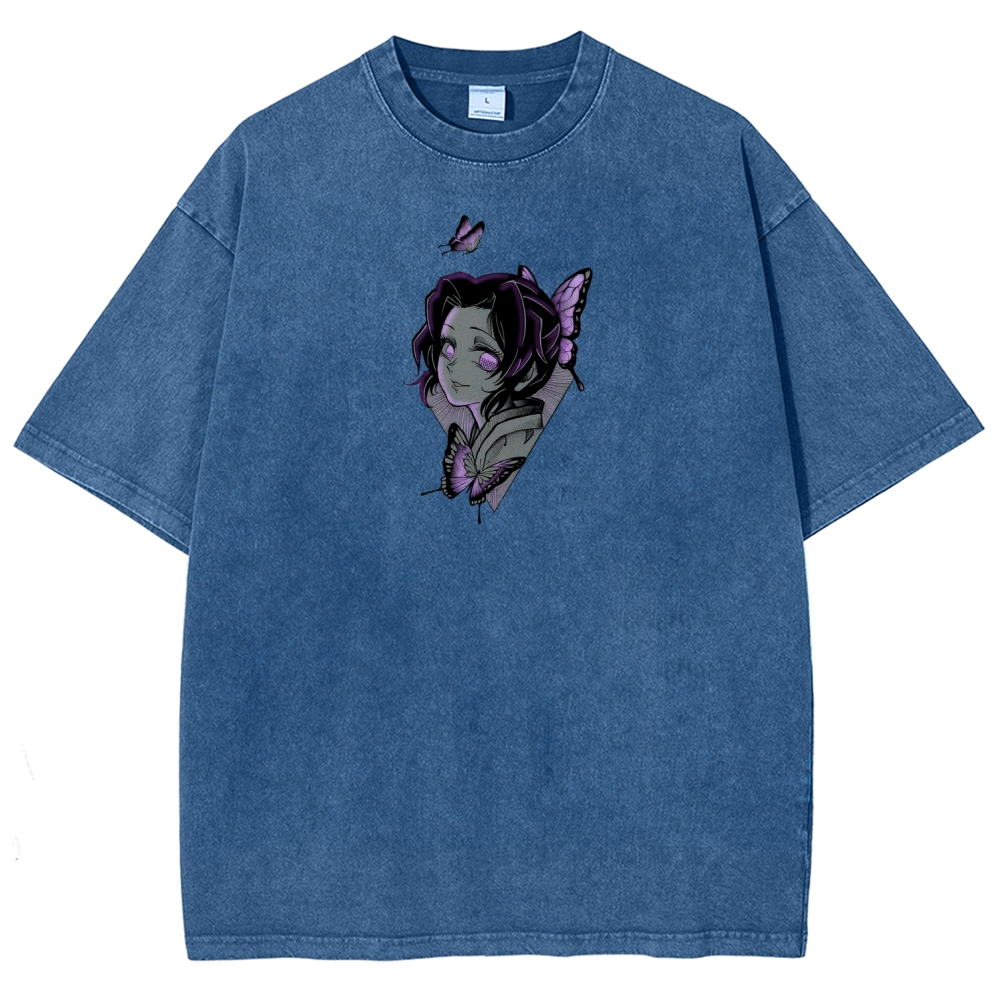 Demon Slayer Unisex Fit Washed T-Shirt