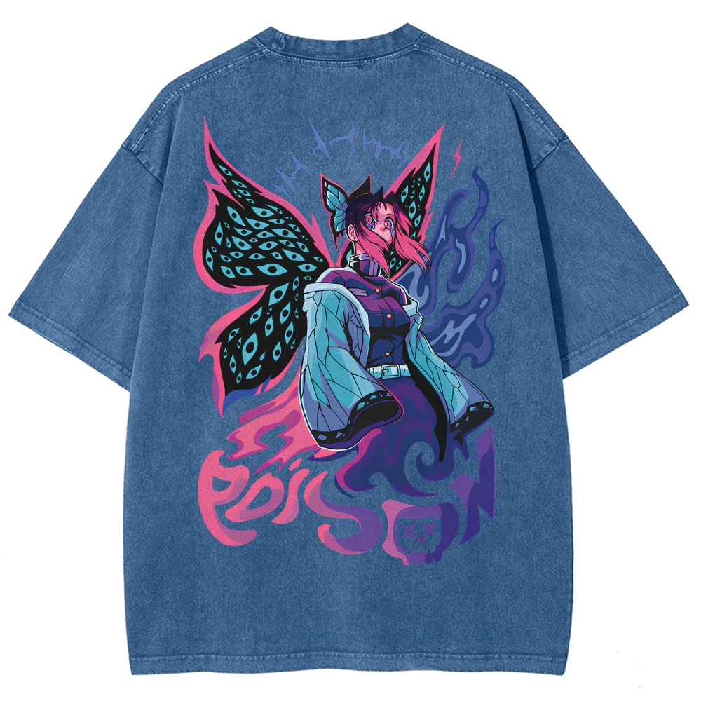 Demon Slayer Unisex Fit Washed T-Shirt
