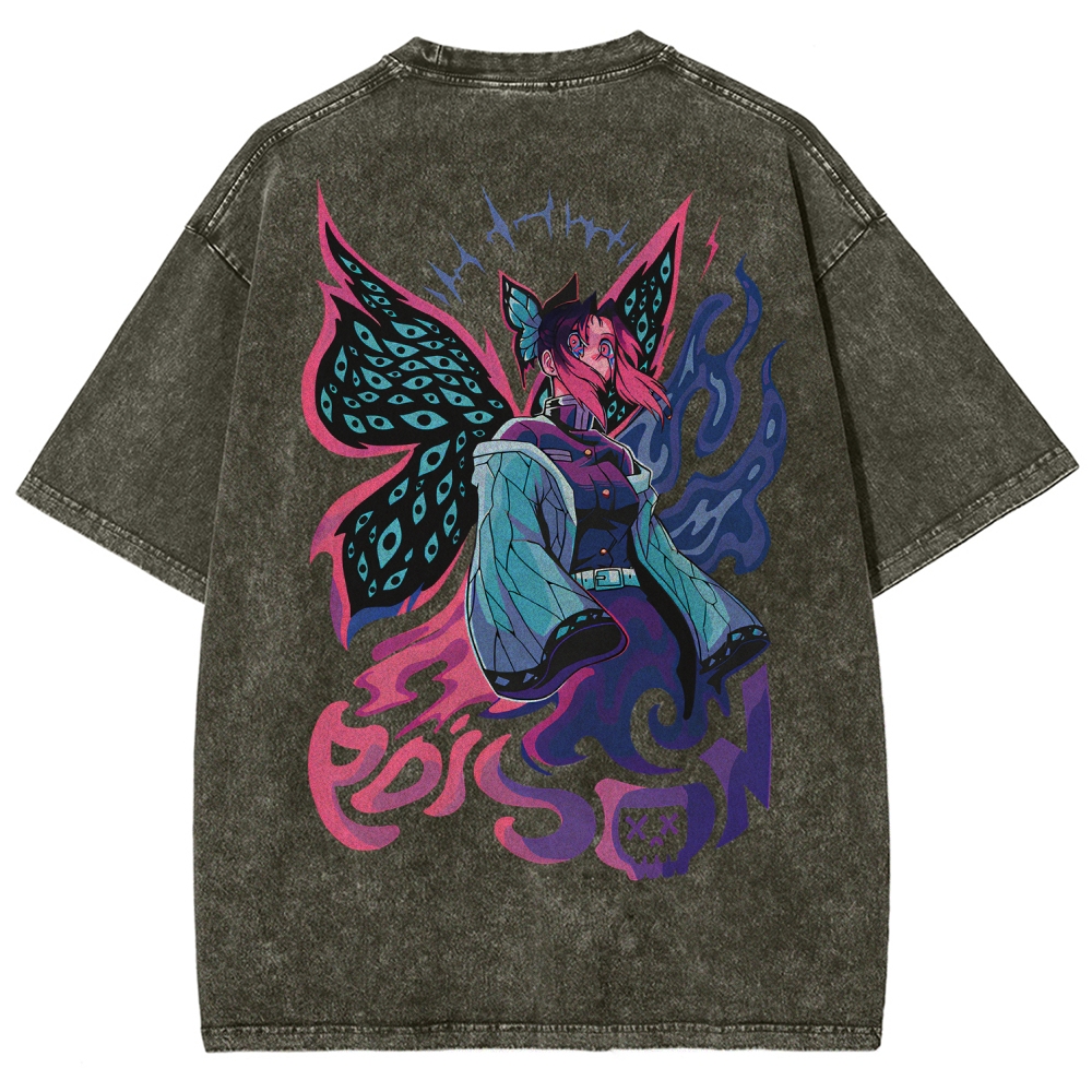 Demon Slayer Unisex Fit Washed T-Shirt