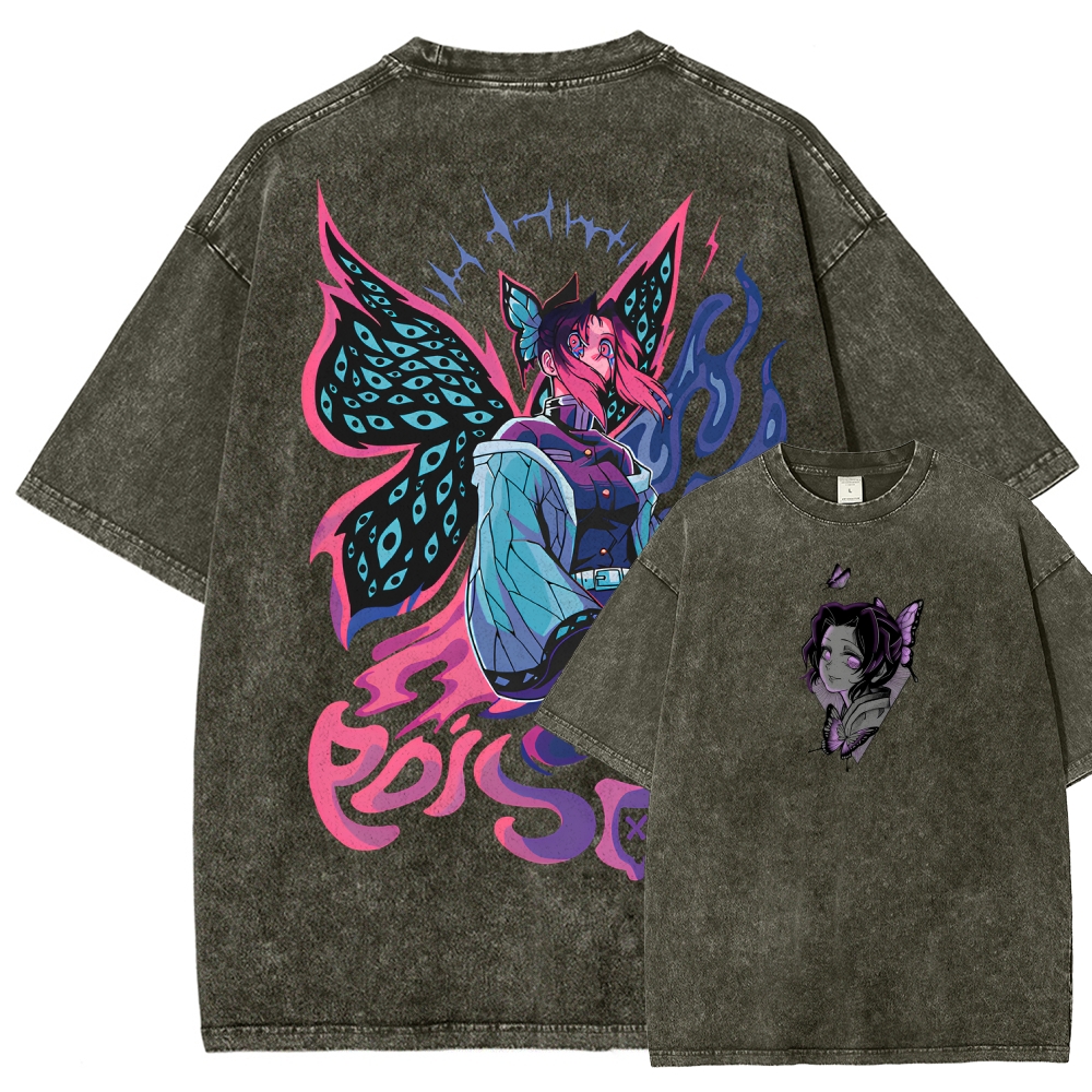 Demon Slayer Unisex Fit Washed T-Shirt