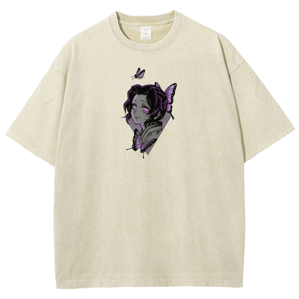 Demon Slayer Unisex Fit Washed T-Shirt