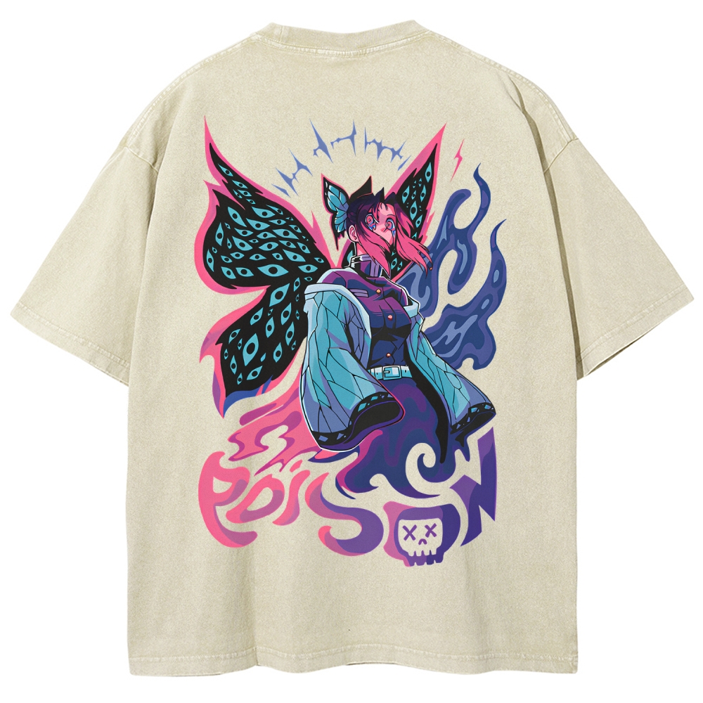 Demon Slayer Unisex Fit Washed T-Shirt