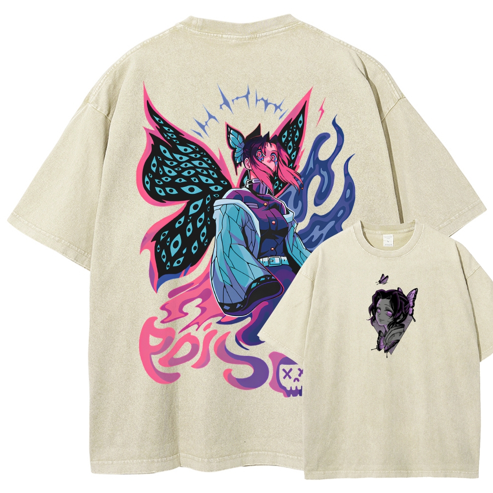 Demon Slayer Unisex Fit Washed T-Shirt