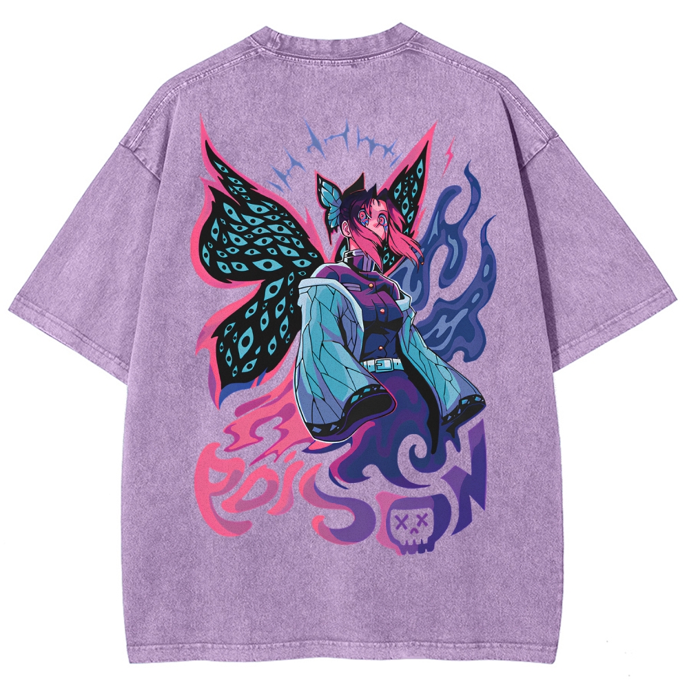 Demon Slayer Unisex Fit Washed T-Shirt