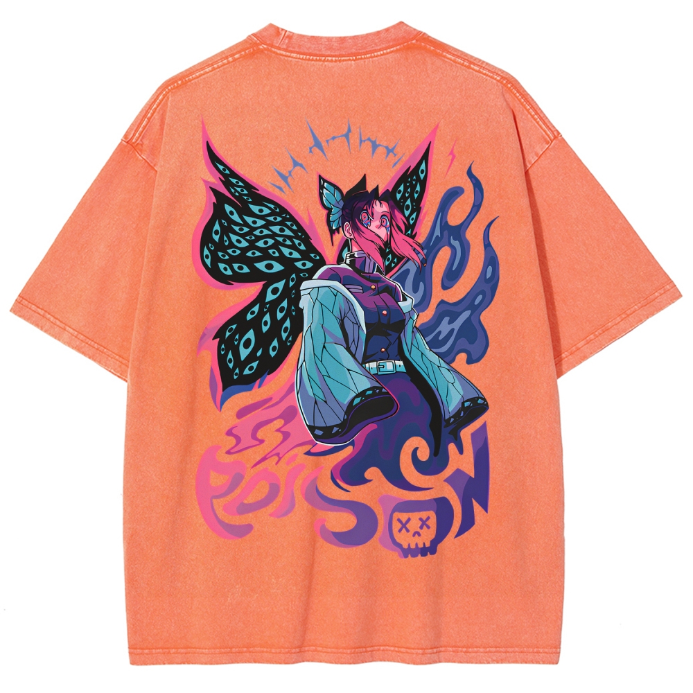 Demon Slayer Unisex Fit Washed T-Shirt