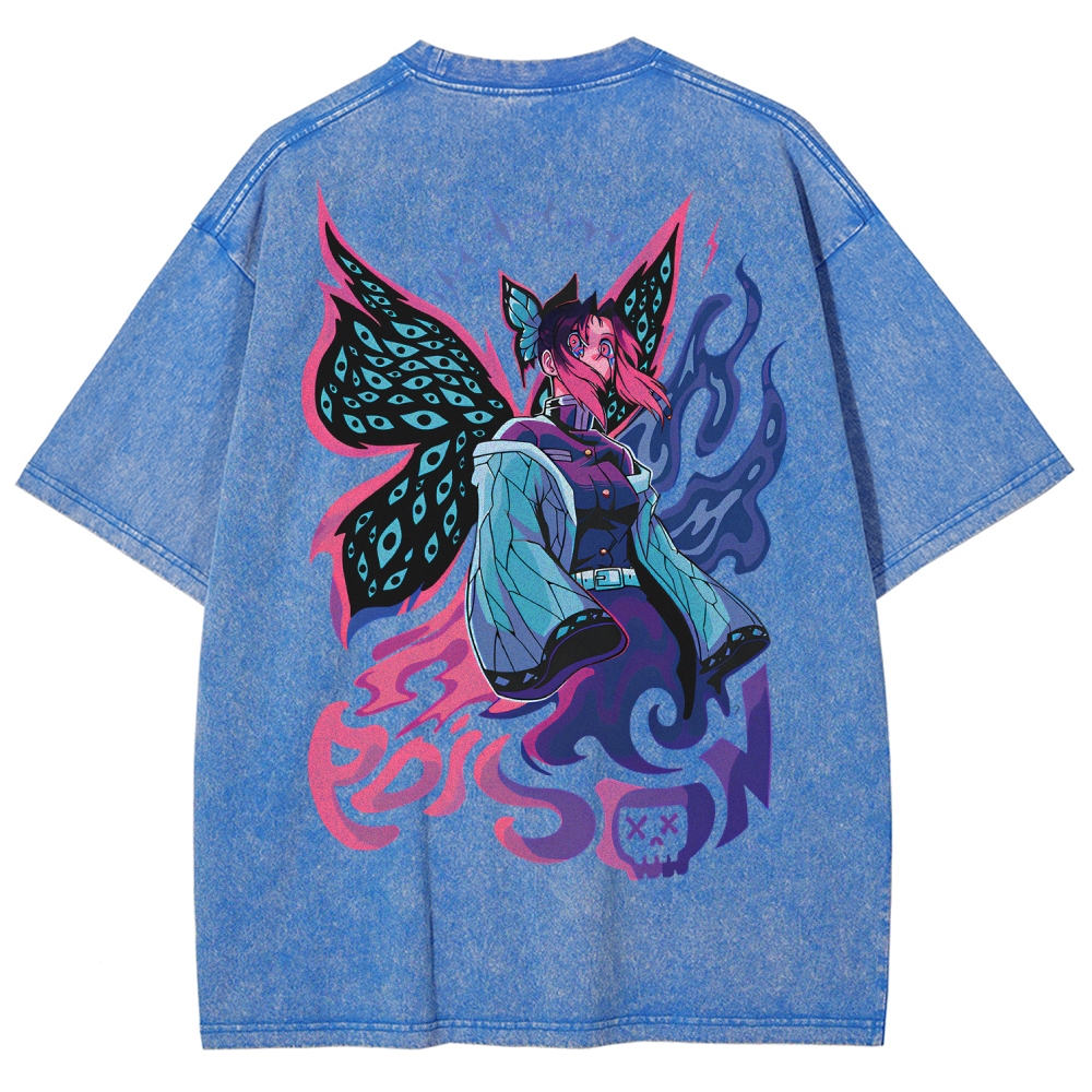 Demon Slayer Unisex Fit Washed T-Shirt