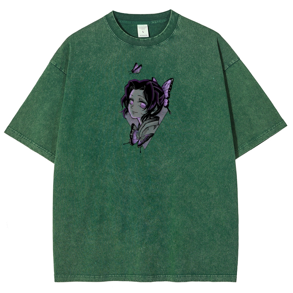 Demon Slayer Unisex Fit Washed T-Shirt