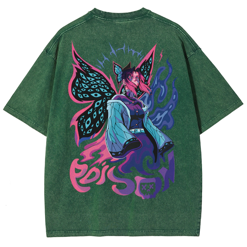 Demon Slayer Unisex Fit Washed T-Shirt