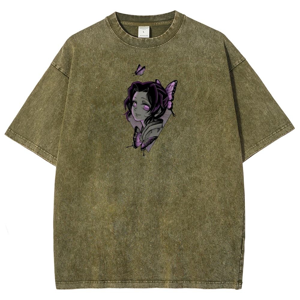 Demon Slayer Unisex Fit Washed T-Shirt