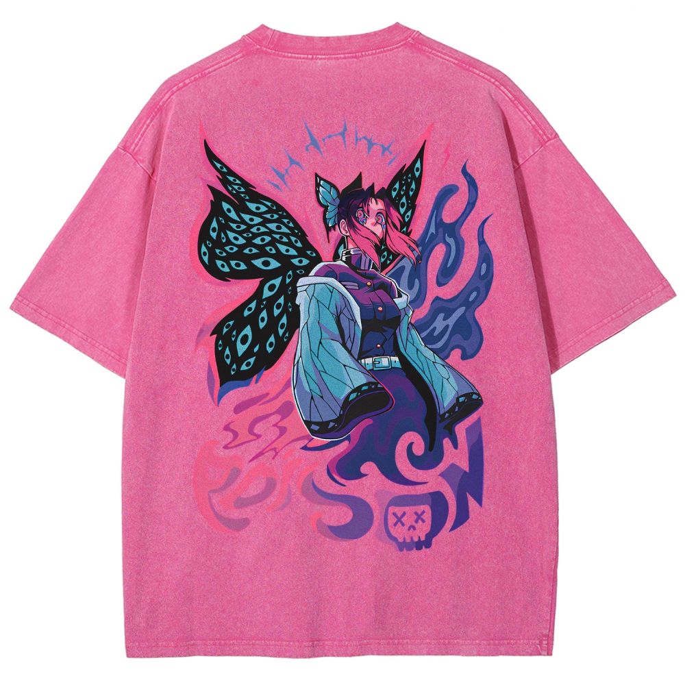 Demon Slayer Unisex Fit Washed T-Shirt