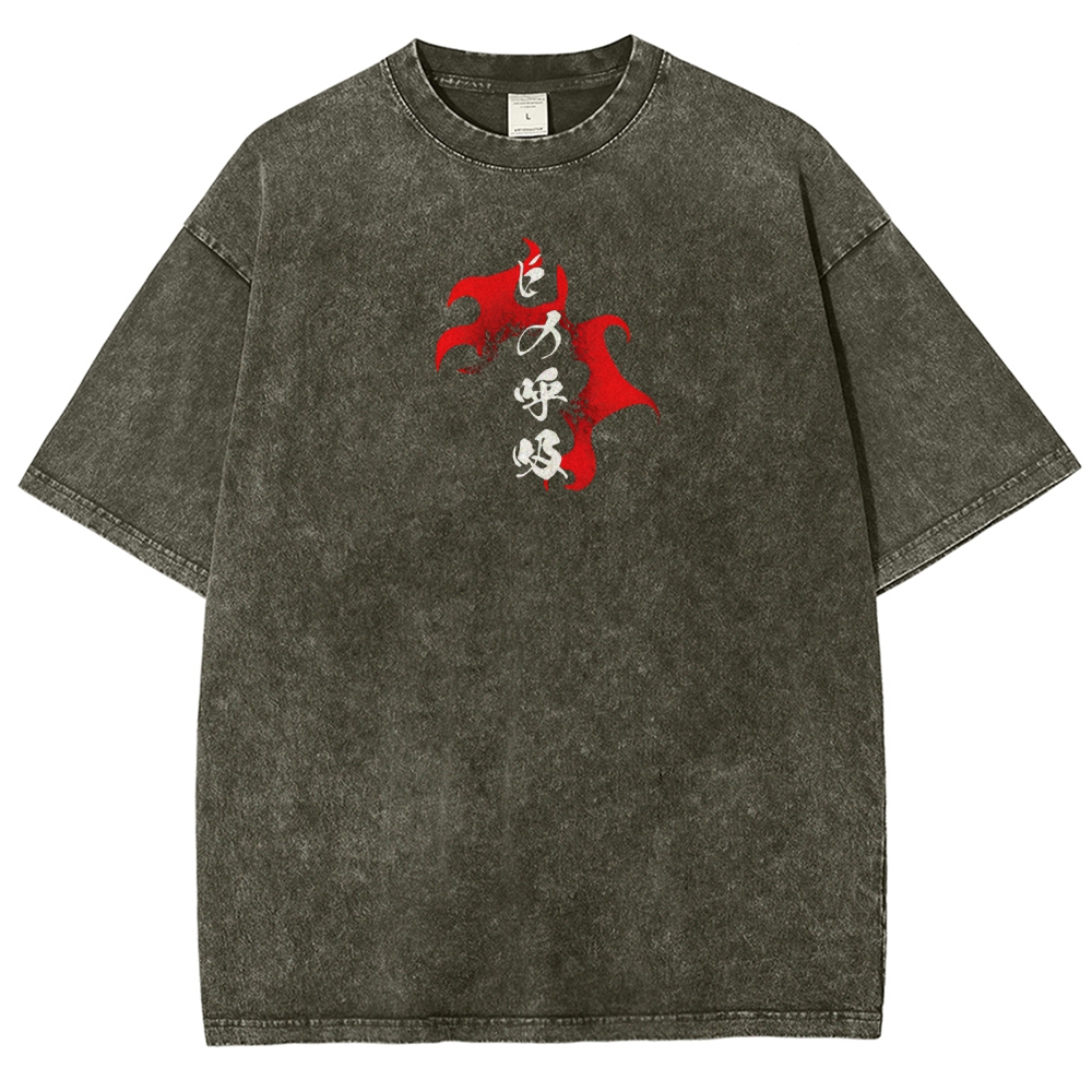 Demon Slayer Unisex Fit Washed T-Shirt