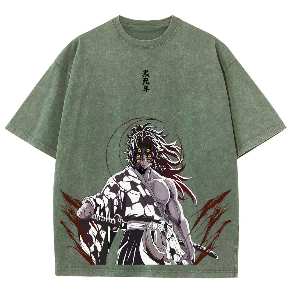 Demon Slayer Unisex Fit Washed T-Shirt