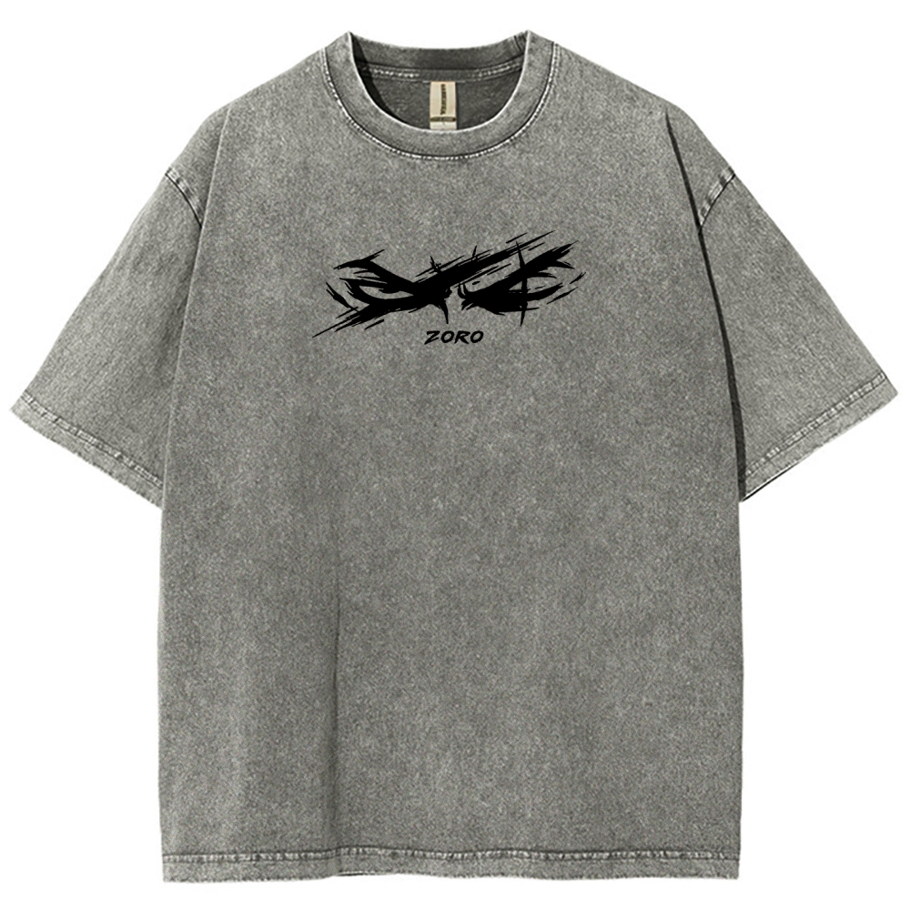 Zoro and Doichimonji washed print T-shirt