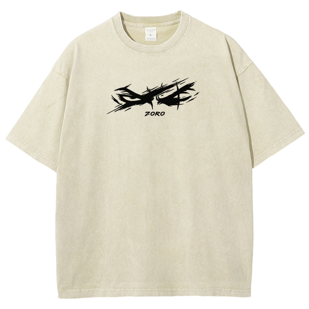Zoro and Doichimonji washed print T-shirt