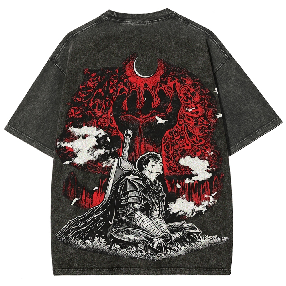 Anime Berserk Guts Graphic T Shirt Men