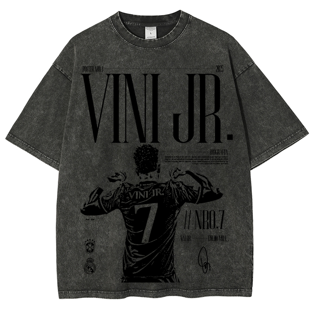 World Cup, Cristiano Ronaldo Printed Men's Washed Tee
