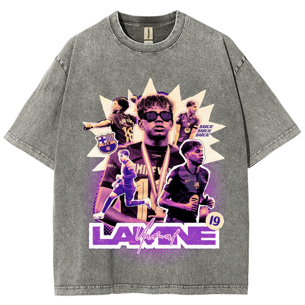 World Cup, Yamal Printed Men's Washed Tee