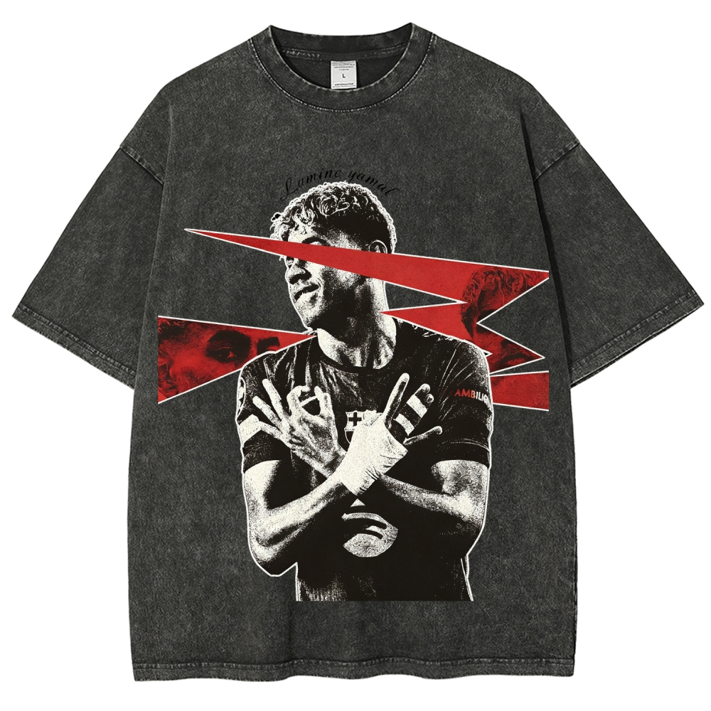 World Cup, Yamal Printed Men's Washed Tee