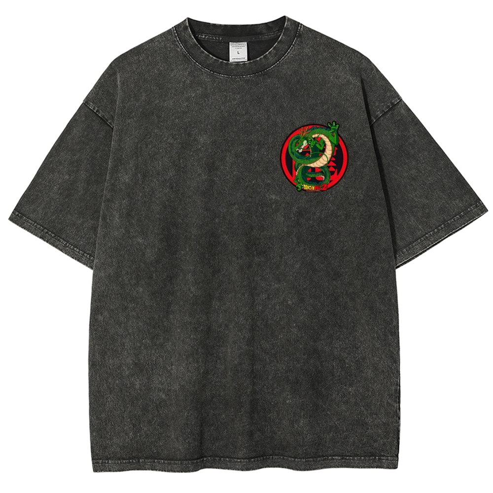 Dragon Ball Printed Men's Washed Tee