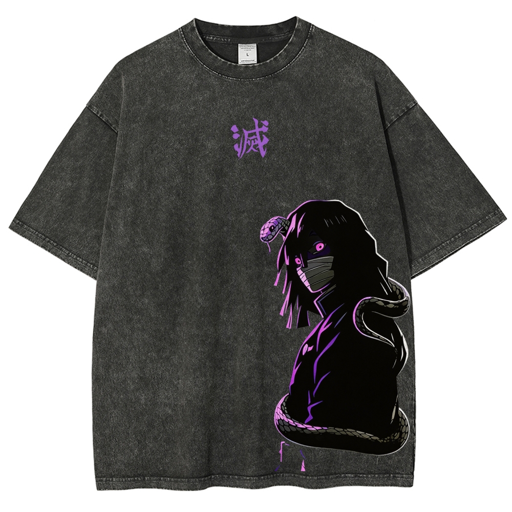Demon Slayer Printed Men's Washed Tee
