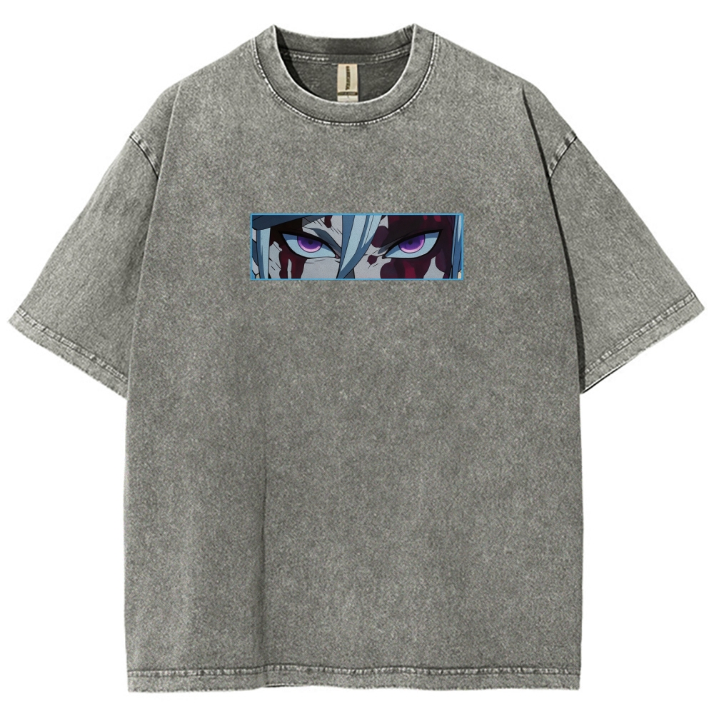 Demon Slayer: Kimetsu No Yaiba Uzui Tengen Printed Men's Washed Tee