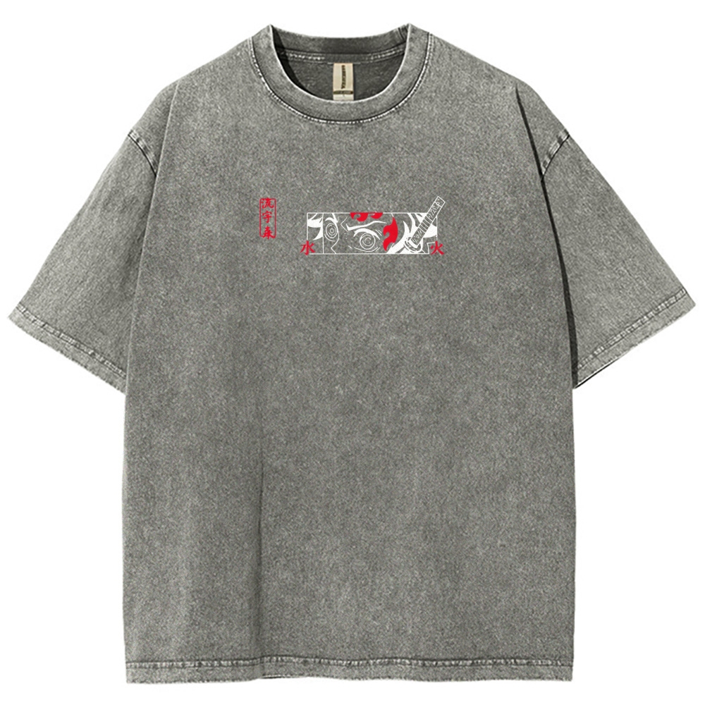 Printed Men's Washed Tee