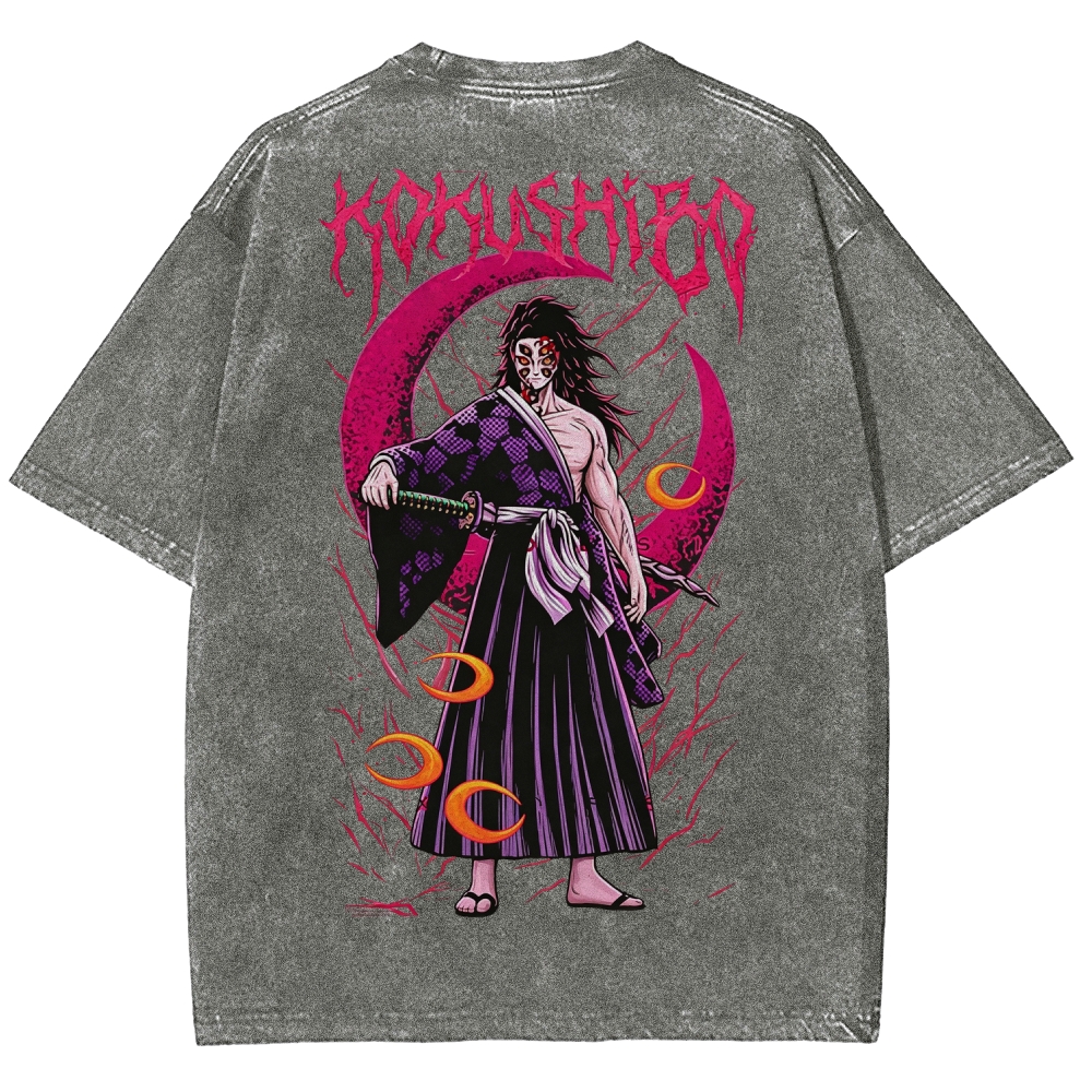 Demon Slayer Printed Men's Washed Tee