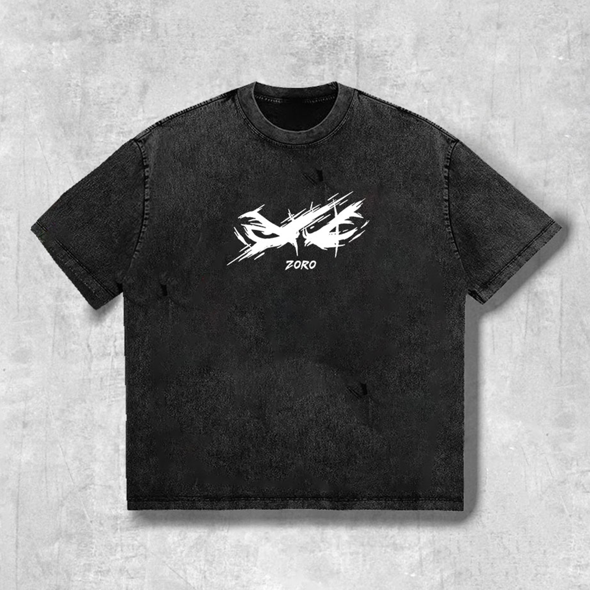 Zoro and Doichimonji washed print T-shirt