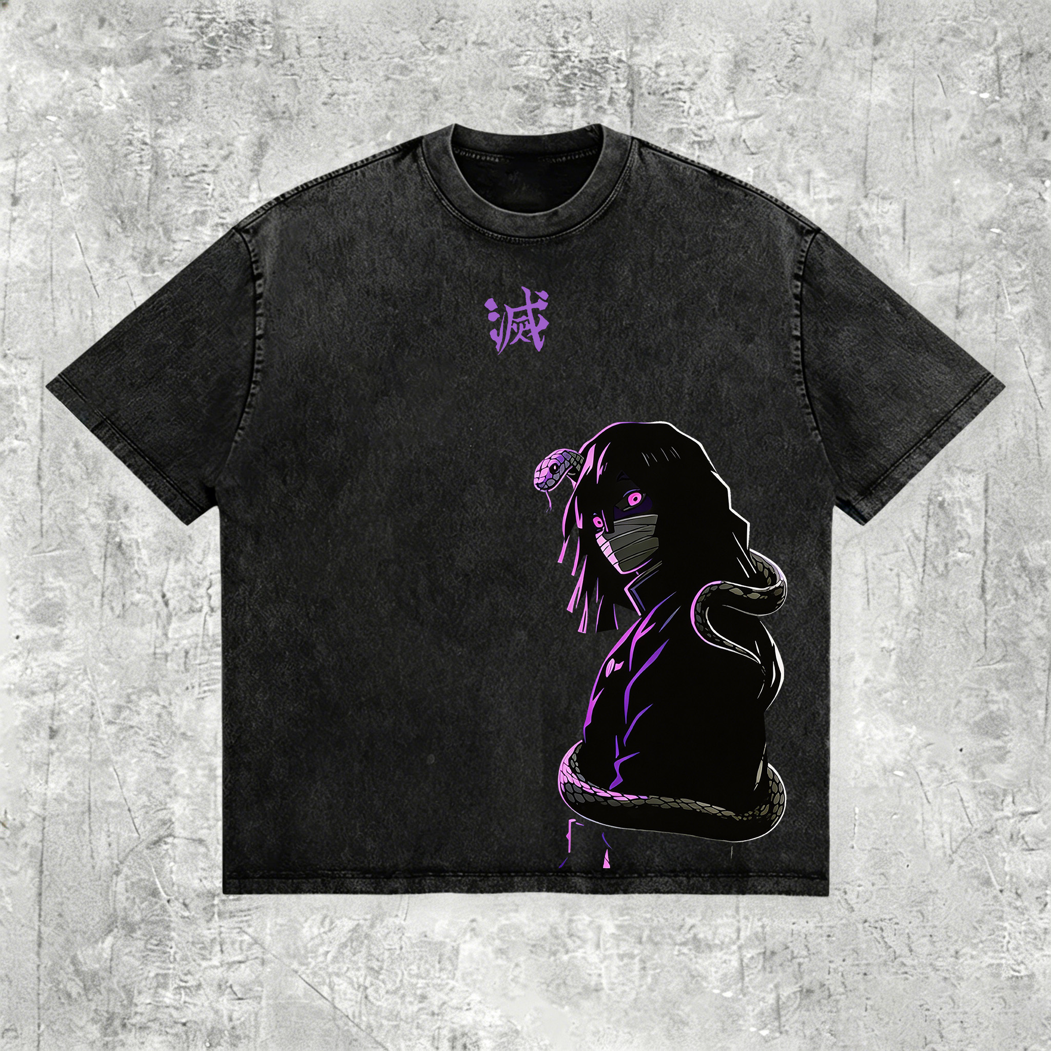 Demon Slayer Printed Men's Washed Tee