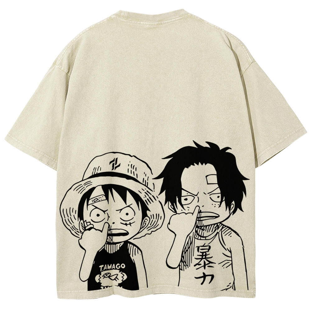 Brothers in Arms: Young Luffy & Ace