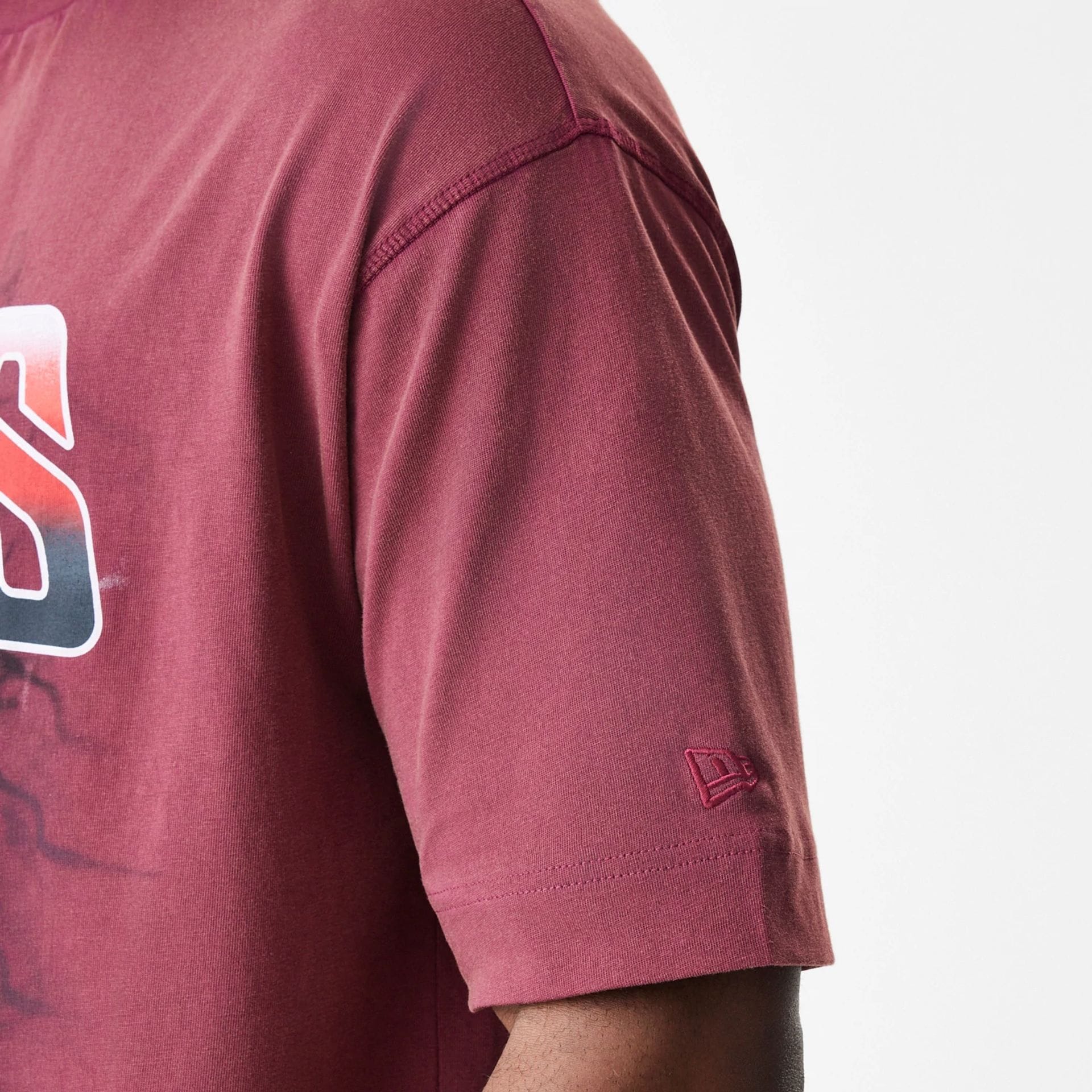 San Francisco 49ers NFL Washed Boxy Dark Red Oversized T-Shirt