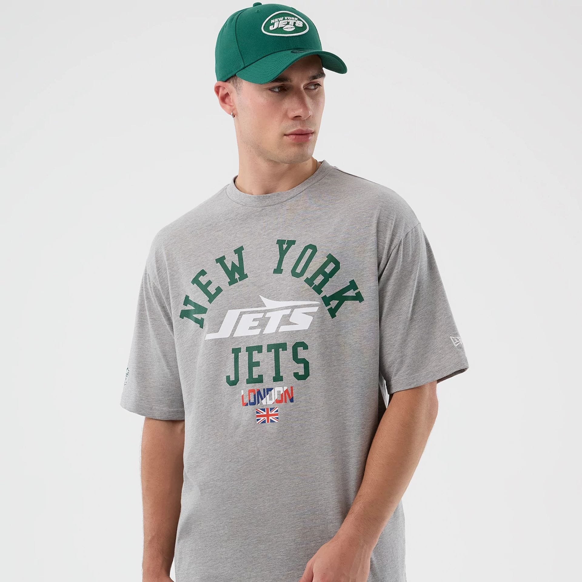 New York Jets NFL International Series Games Grey Oversized T-Shirt