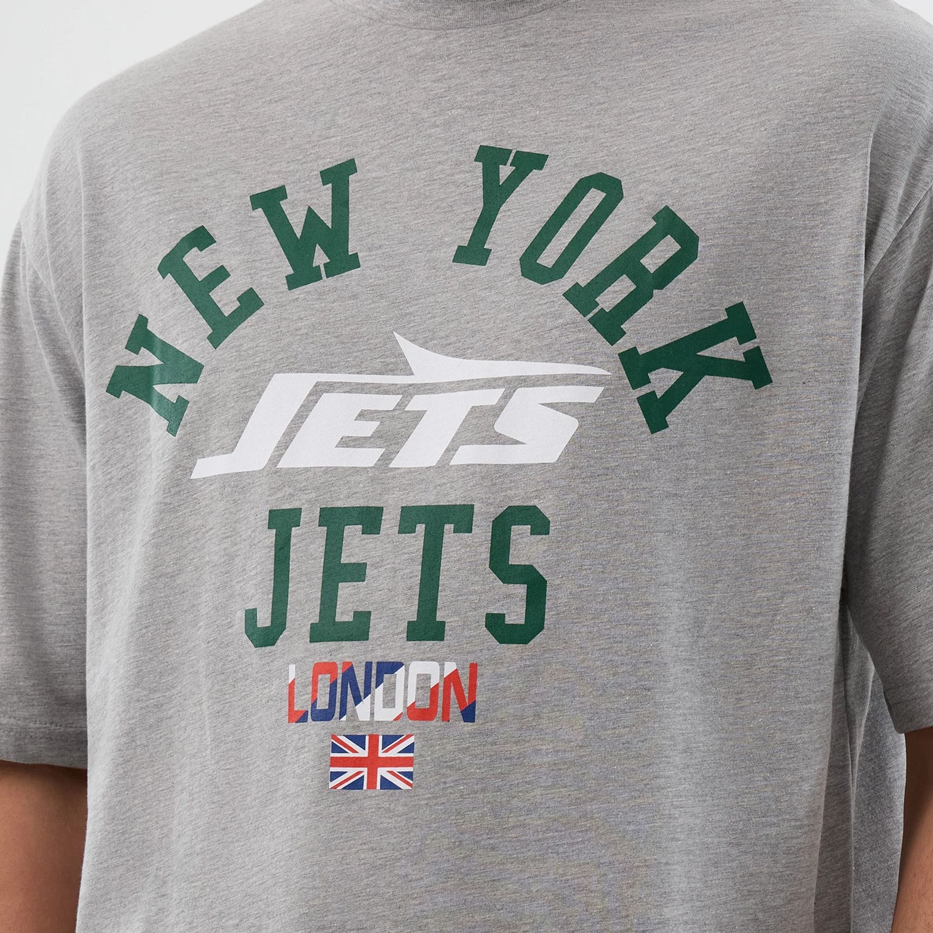 New York Jets NFL International Series Games Grey Oversized T-Shirt