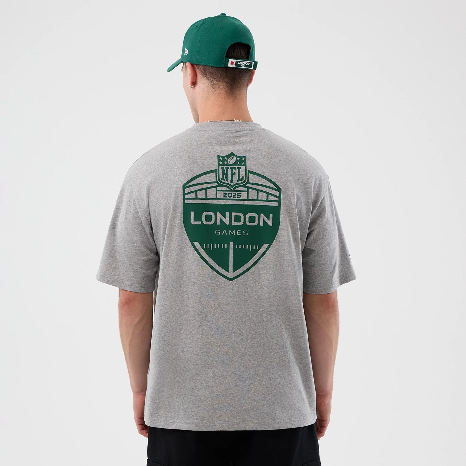 New York Jets NFL International Series Games Grey Oversized T-Shirt