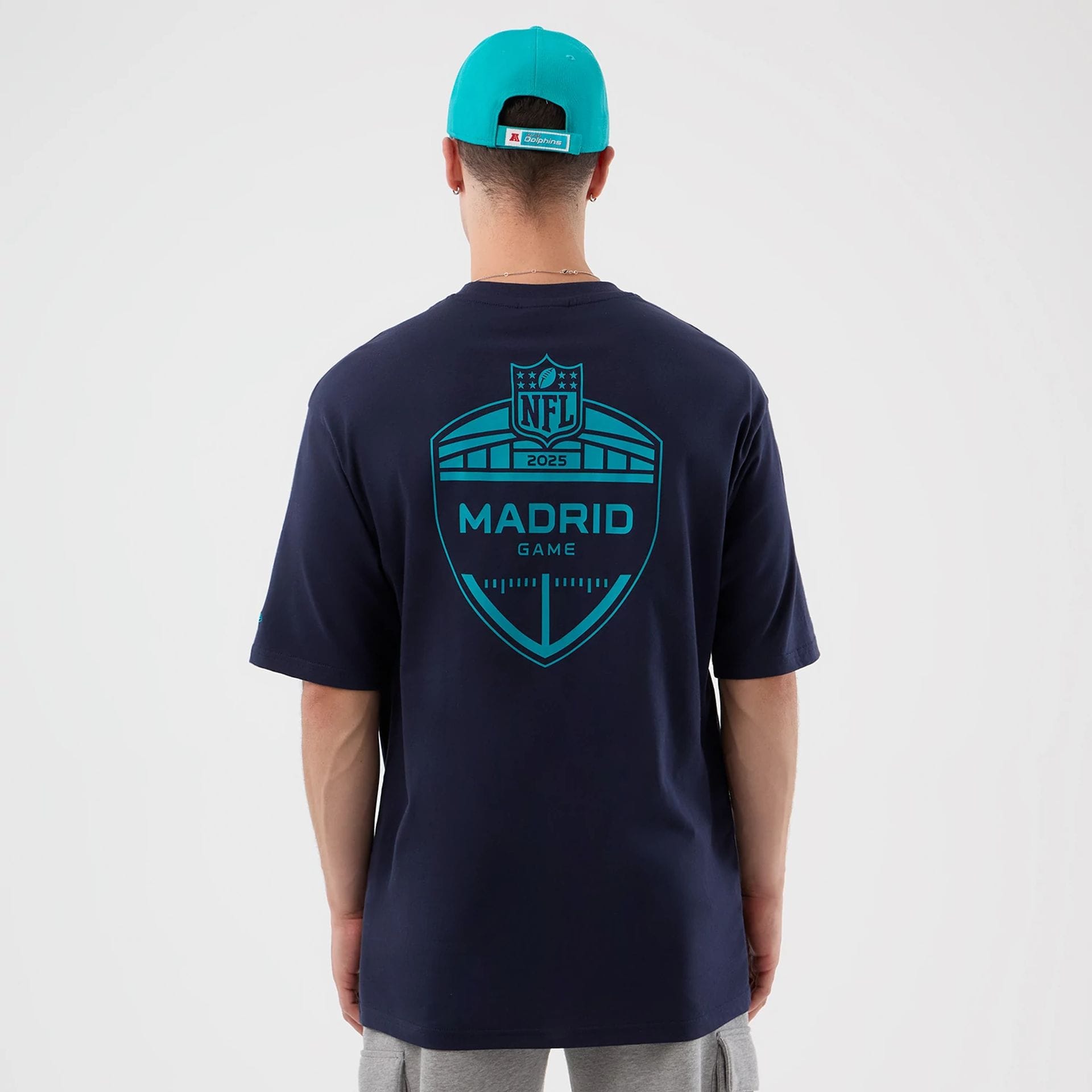 Miami Dolphins NFL International Series Games Navy Oversized T-Shirt