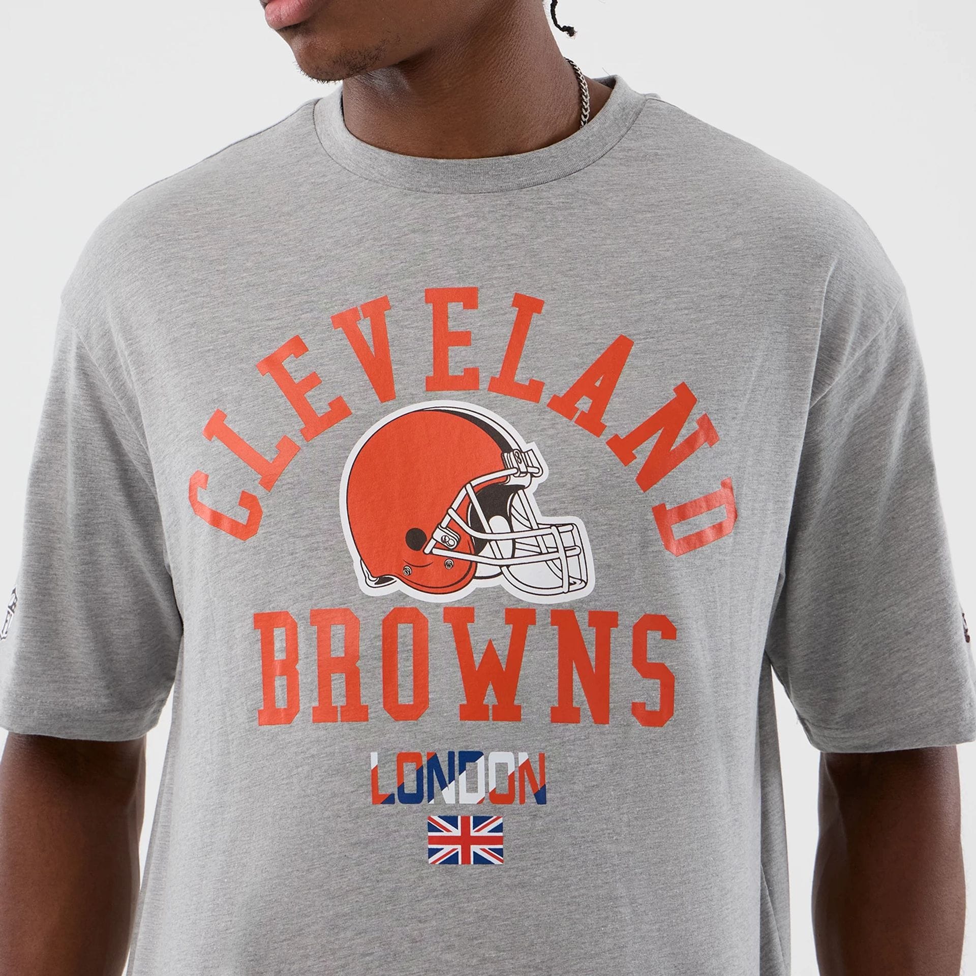 Cleveland Browns NFL International Series Games Grey Oversized T-Shirt
