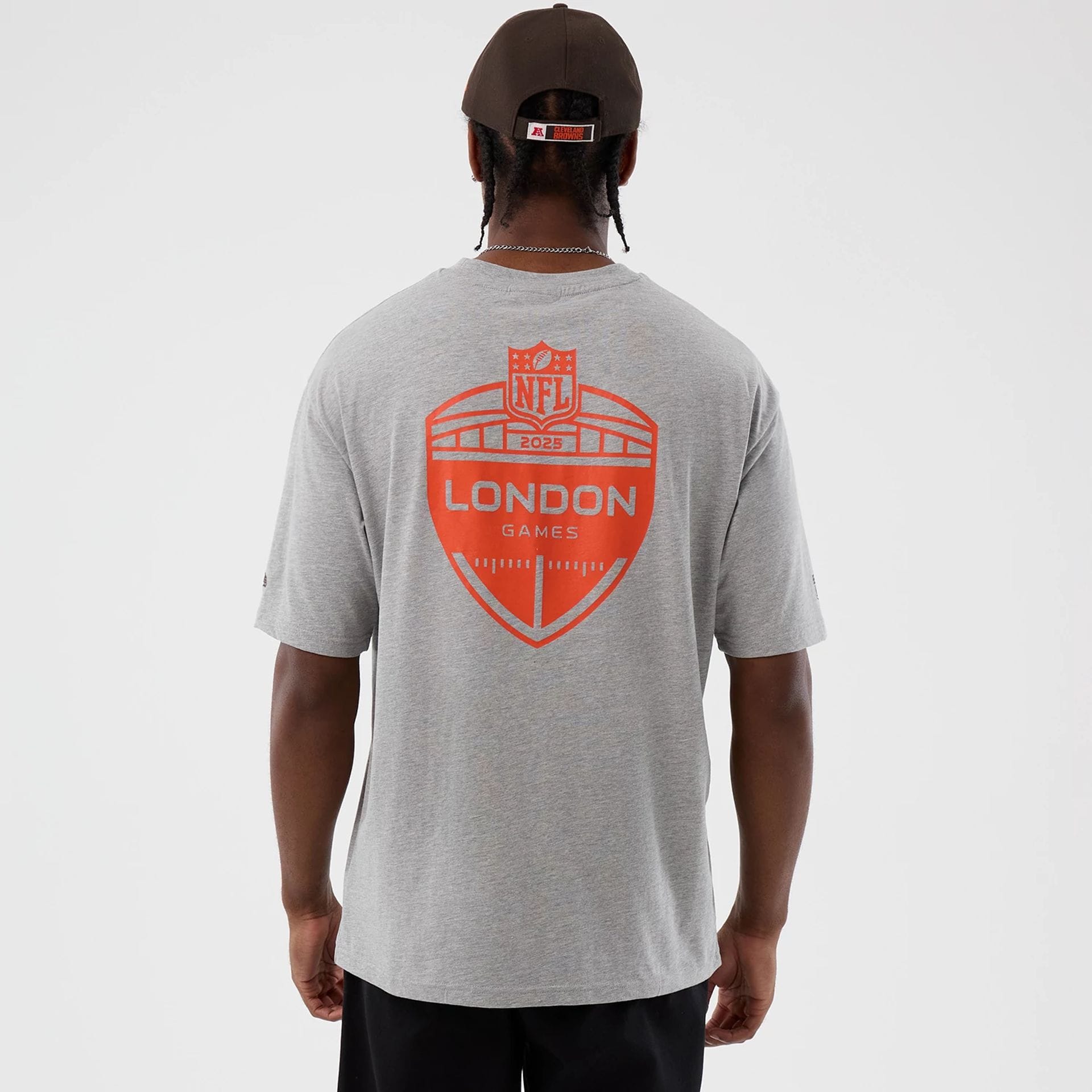 Cleveland Browns NFL International Series Games Grey Oversized T-Shirt