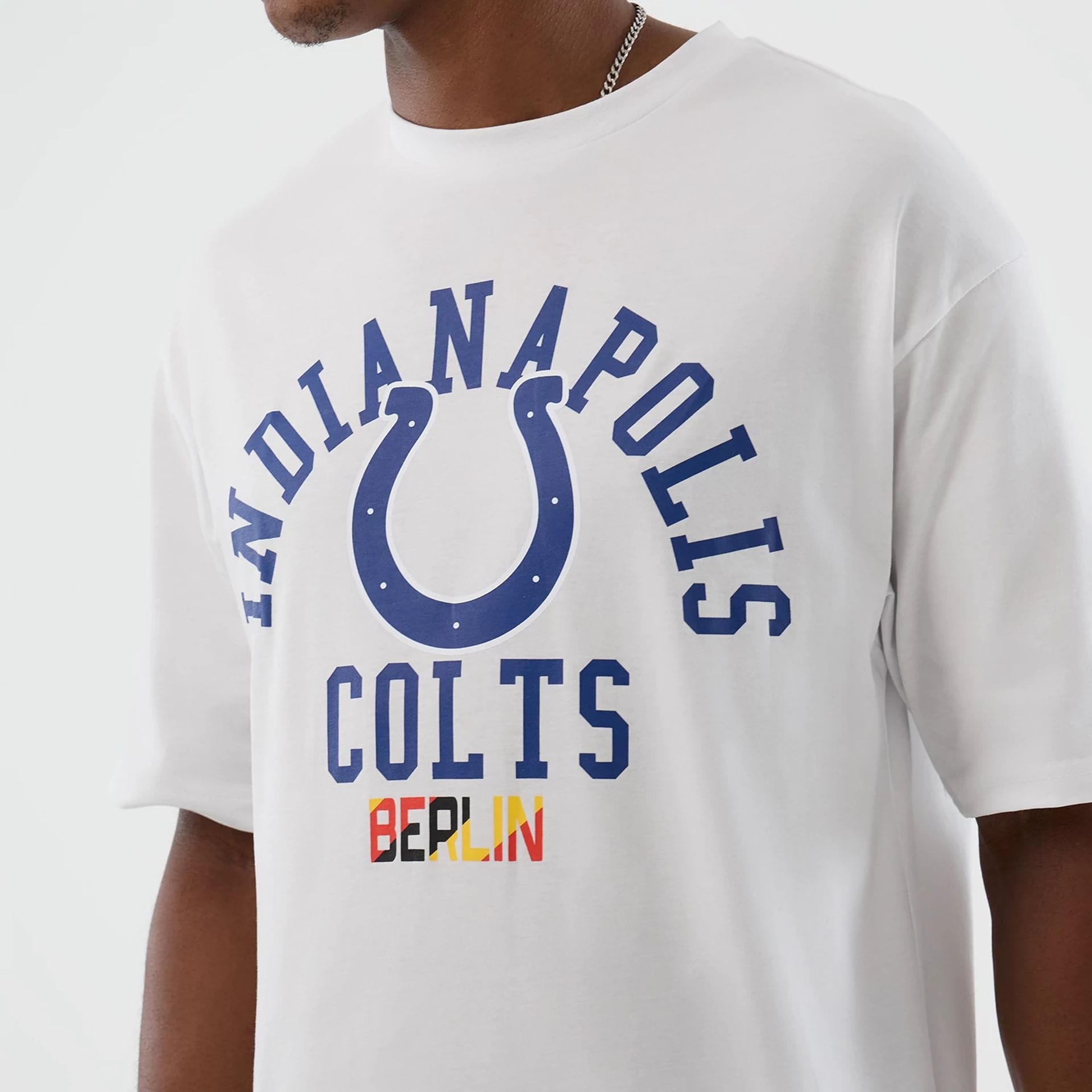 Indianapolis Colts NFL International Series Games White Oversized T-Shirt