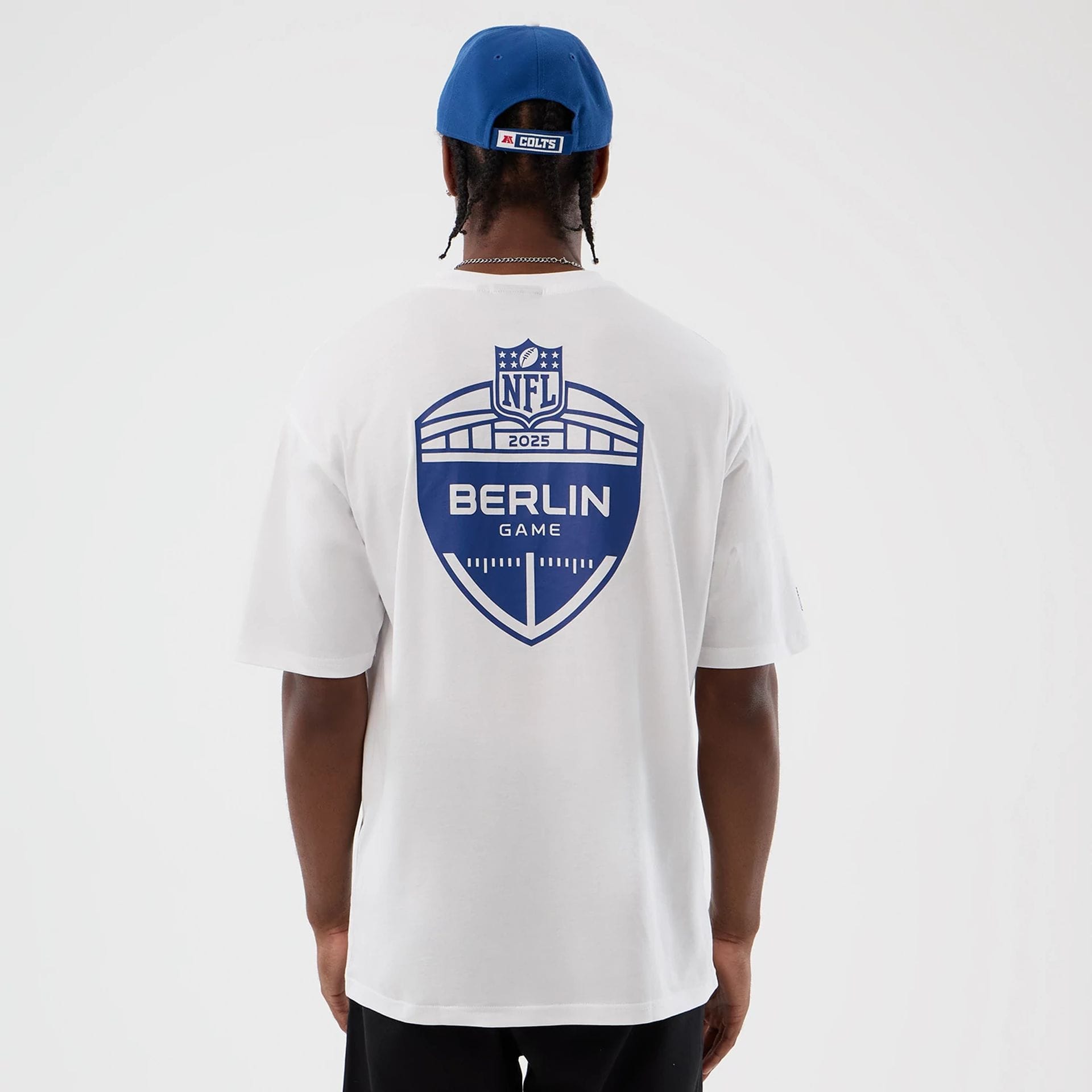 Indianapolis Colts NFL International Series Games White Oversized T-Shirt