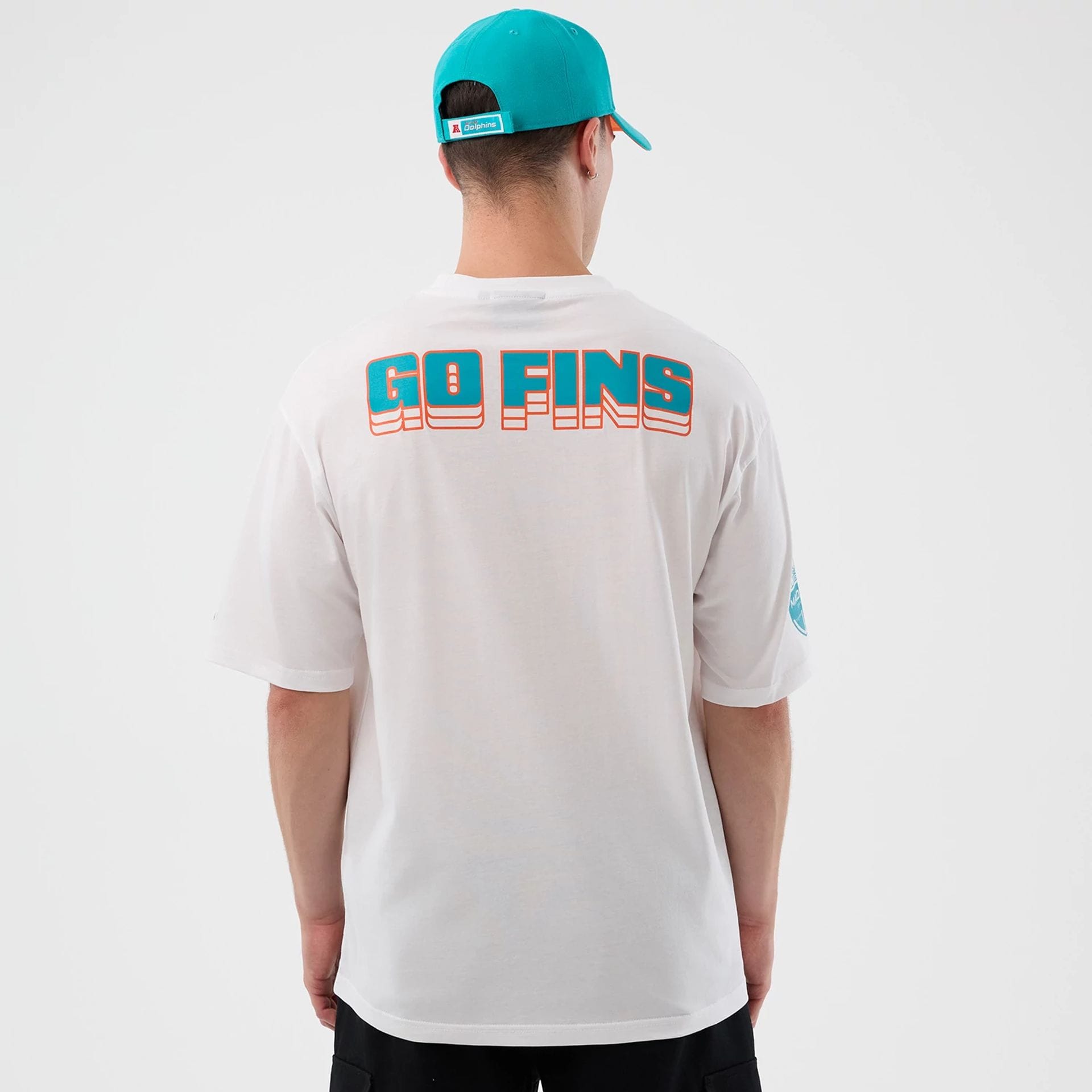 Miami Dolphins NFL International Series Games White Oversized T-Shirt