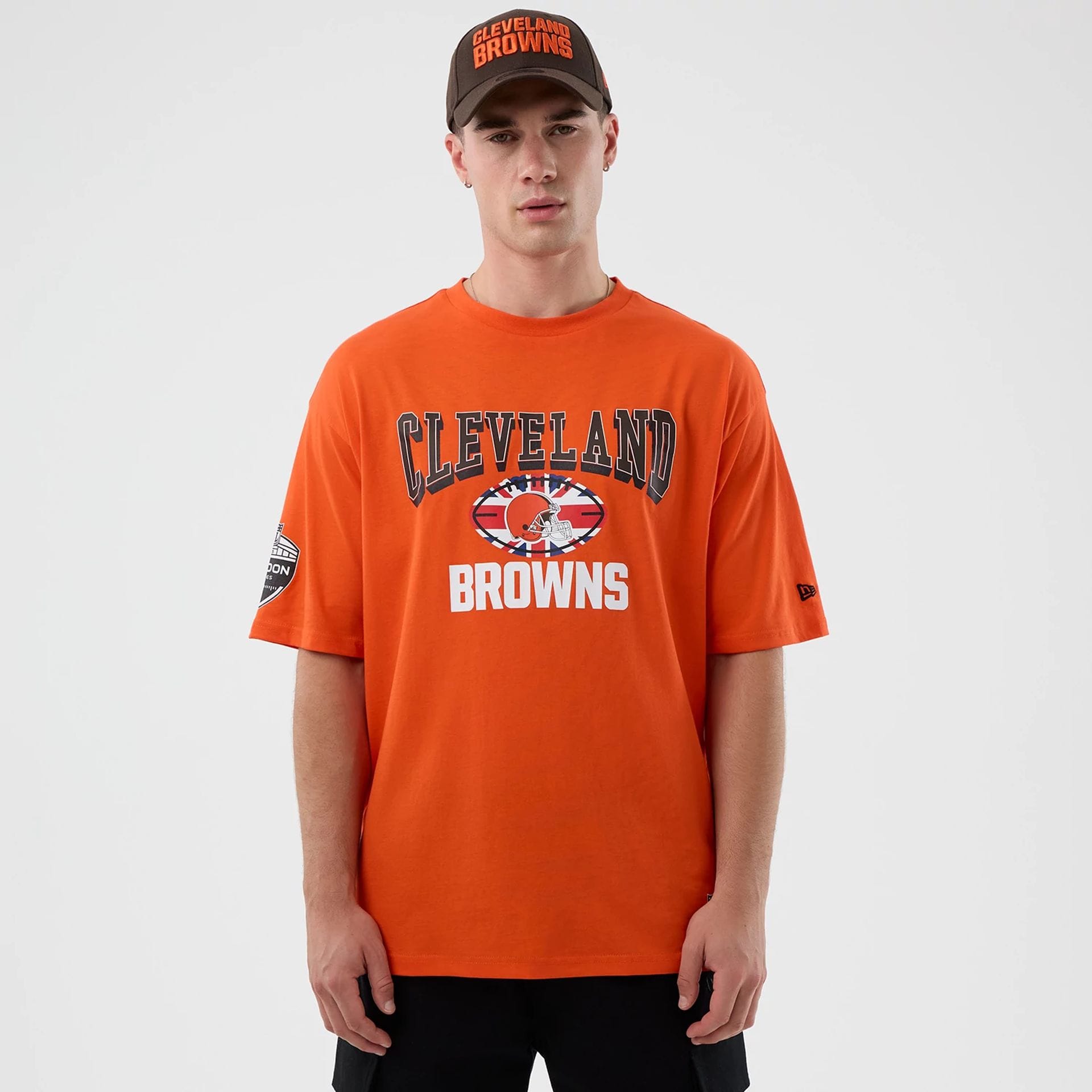 Cleveland Browns NFL International Series Games Orange Oversized T-Shirt
