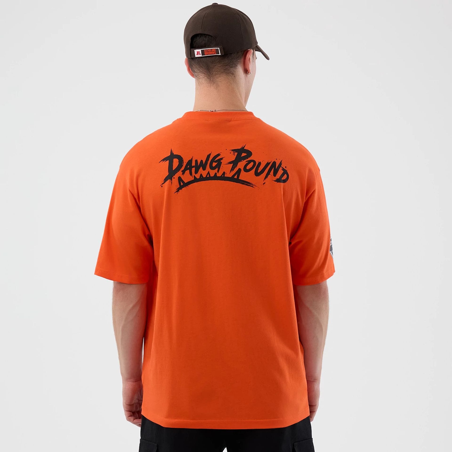 Cleveland Browns NFL International Series Games Orange Oversized T-Shirt