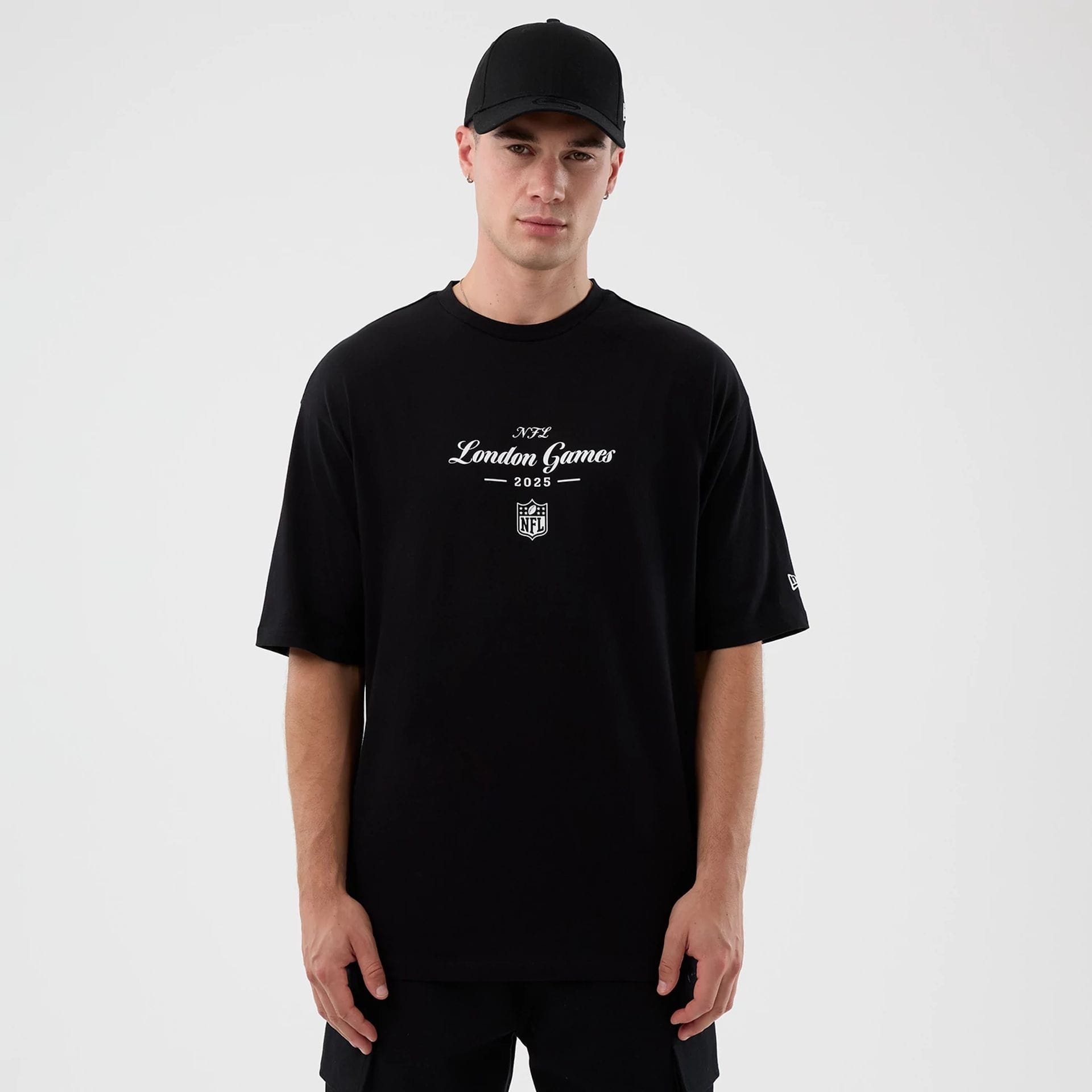 London Games NFL International Series Games Black Oversized T-Shirt