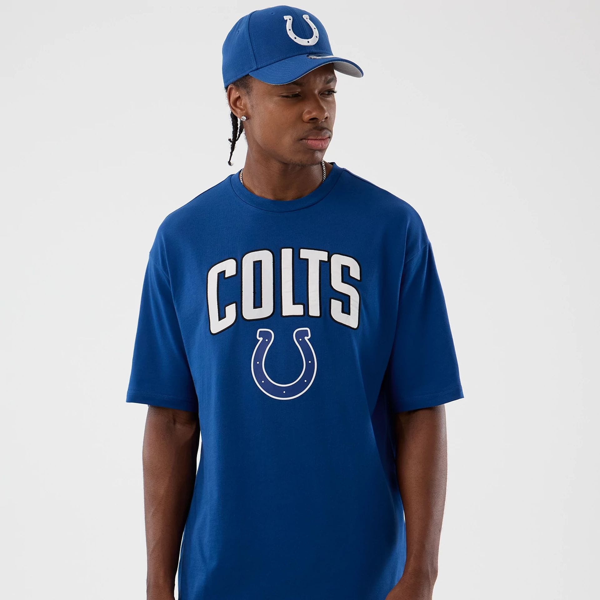 Indianapolis Colts NFL International Series Games Blue Oversized T-Shirt