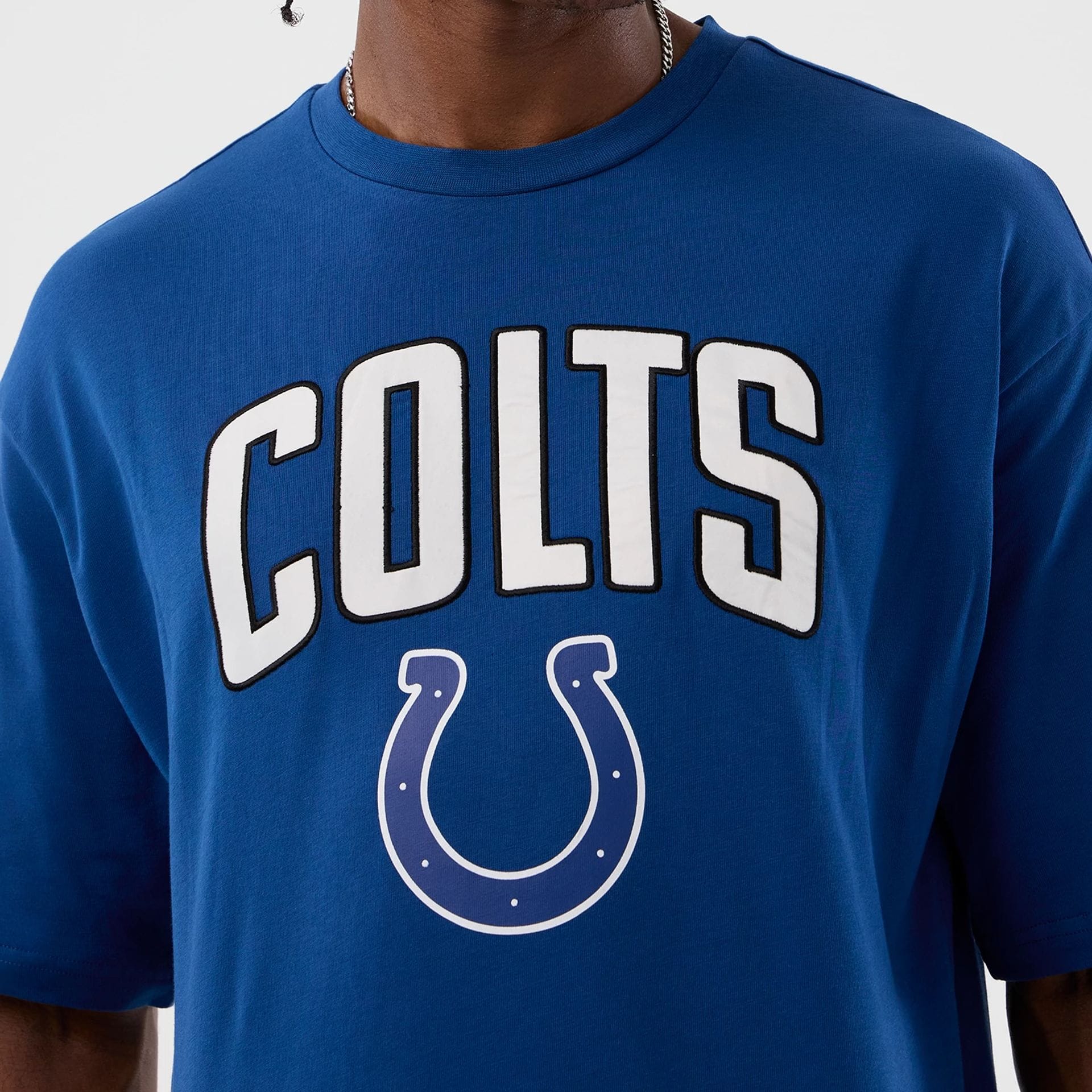 Indianapolis Colts NFL International Series Games Blue Oversized T-Shirt