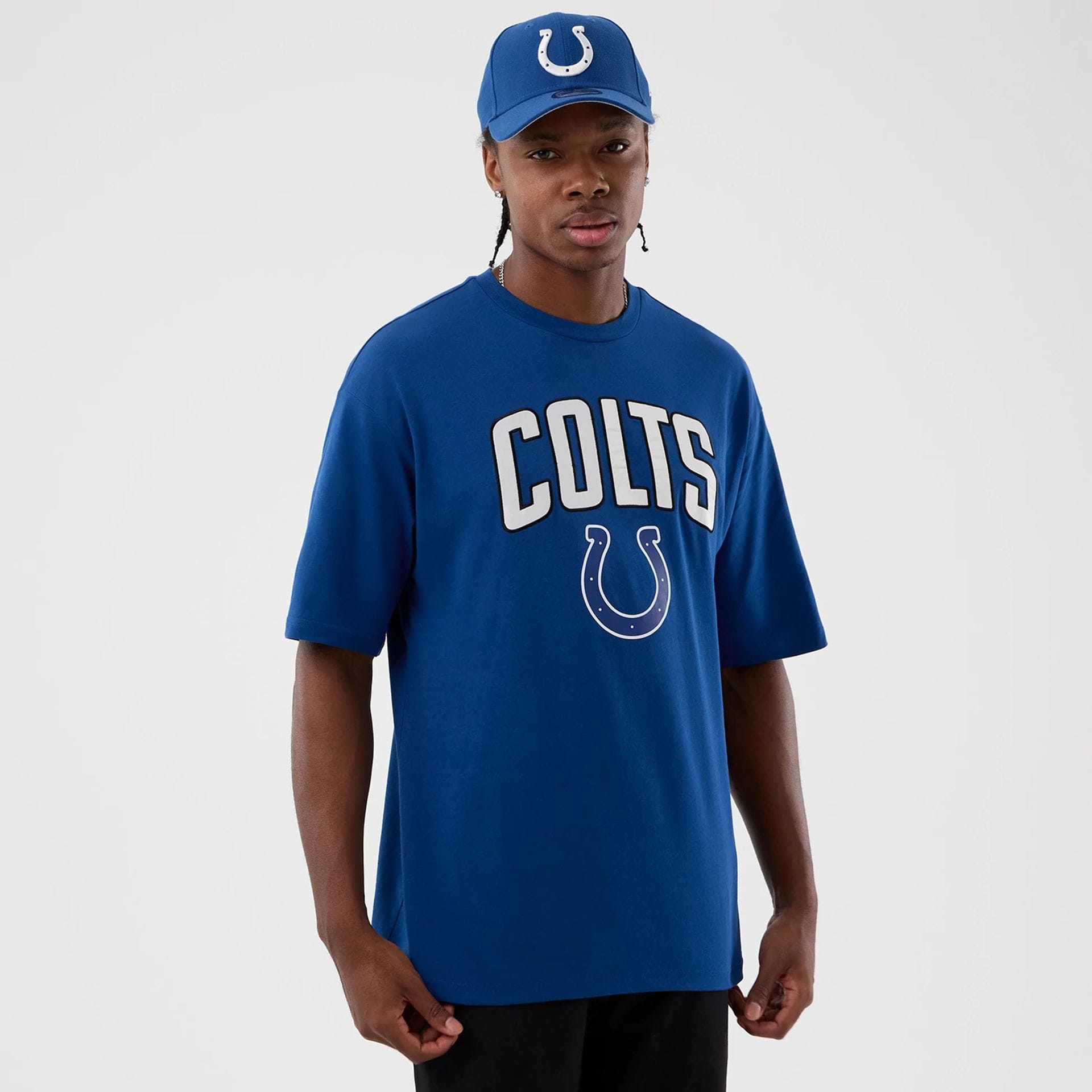 Indianapolis Colts NFL International Series Games Blue Oversized T-Shirt