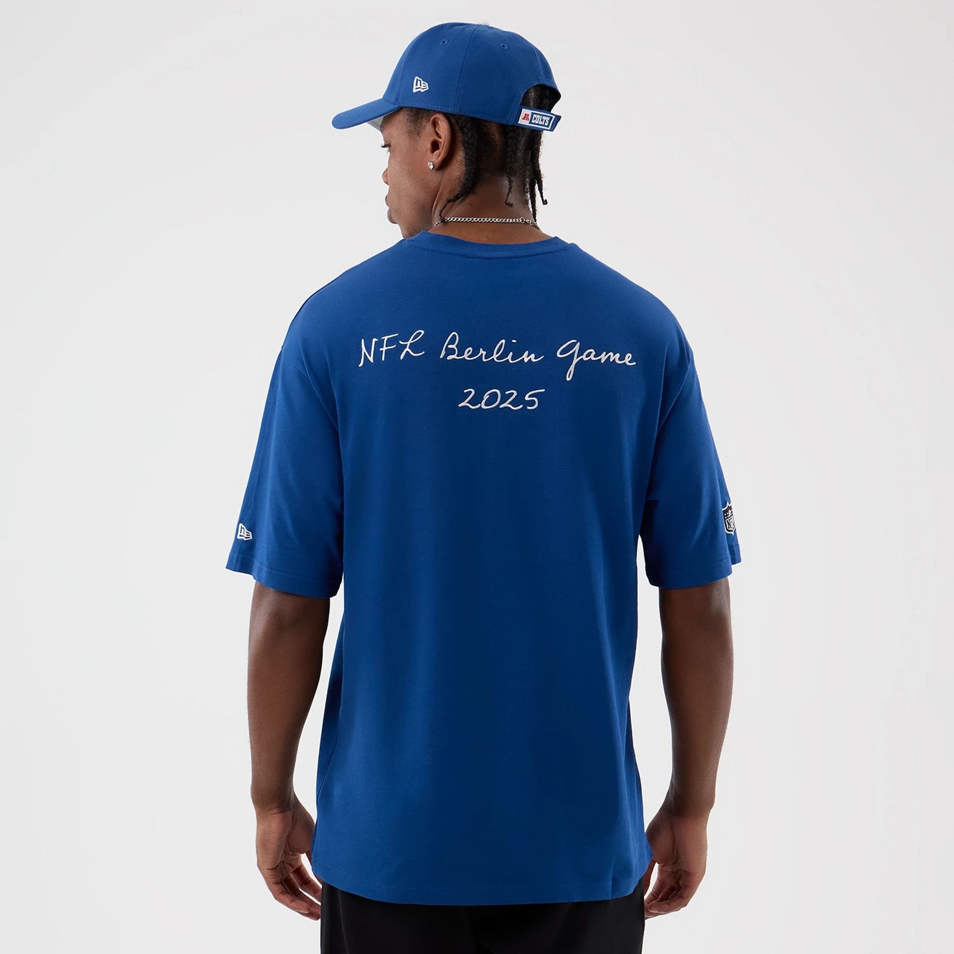 Indianapolis Colts NFL International Series Games Blue Oversized T-Shirt