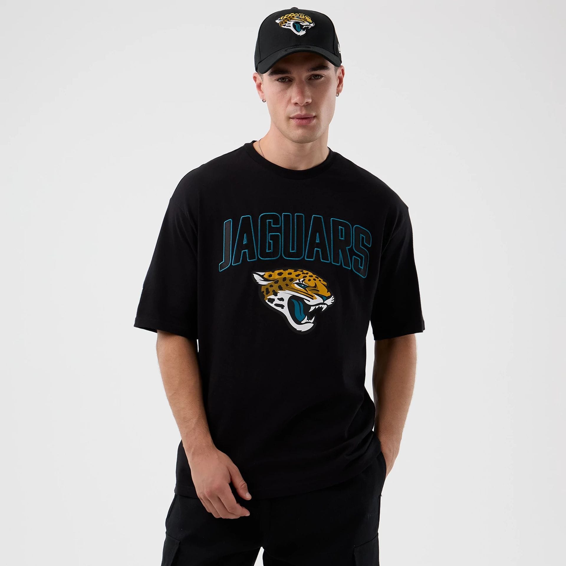 Jacksonville Jaguars NFL International Series Games Black Oversized T-Shirt